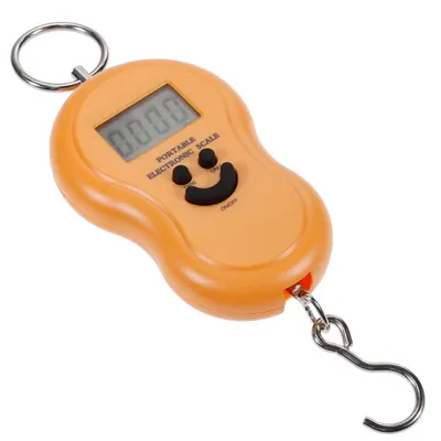 Cantar Portocaliu Digital cu Display LCD 50kg electronic AX