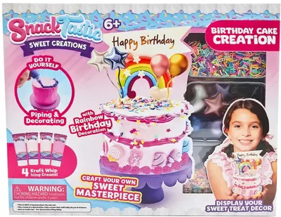Trusă creativă Felyx Toys Snack Tastic - Bunătăți decorative, tort de ziua de naștere