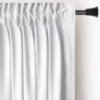 Draperie albă dimout (semi-opacă) din catifea 140x245 cm Pleat – Restilo