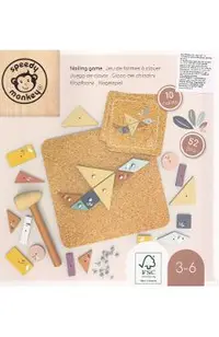 Joc educativ cu ciocanel si panou pluta: Nailing Game