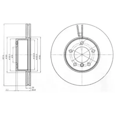 Disc frana DELPHI BG4172C
