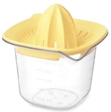 Storcător de citrice Brabantia - Tasty+, 0.5 l, Vanilla Yellow, cu cană de măsurat