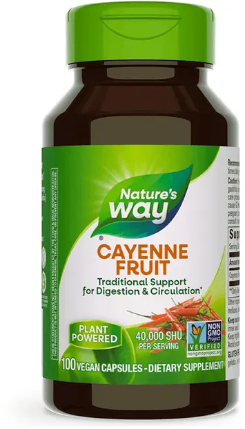 Cayenne Fruit, 450 mg, 100 capsule, Nature's Way