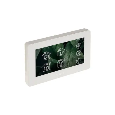Tastatura touch screen Satel Integra INT-TSH2-W, 7 inch, MACRO, difuzor, slot card, alba