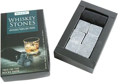 Set pietre reutilizabile pentru racire whisky Alandeko - 6 piese si carcasa