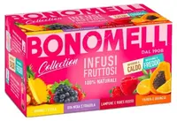Ceai de fructe cu zmeură, căpșuni, papaya și ananas, 20 plicuri, Bonomelli