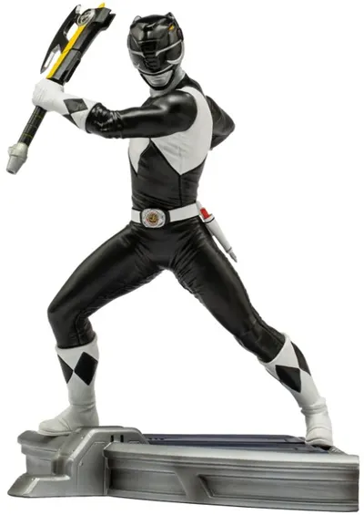 Statueta Iron Studios Television: Mighty Morphin Power Rangers - Black Ranger, 17 cm