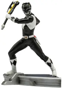 Statueta Iron Studios Television: Mighty Morphin Power Rangers - Black Ranger, 17 cm