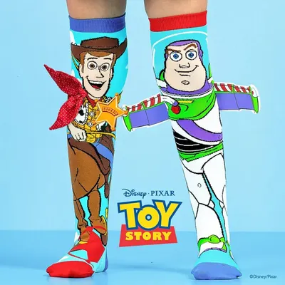 Șosete lungi colorate Madmia pentru băieți fantasy Toy Story 3-5 ani