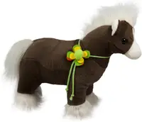 Jucărie de pluș Amek Toys - Căluț muzical cu floare, 30 cm