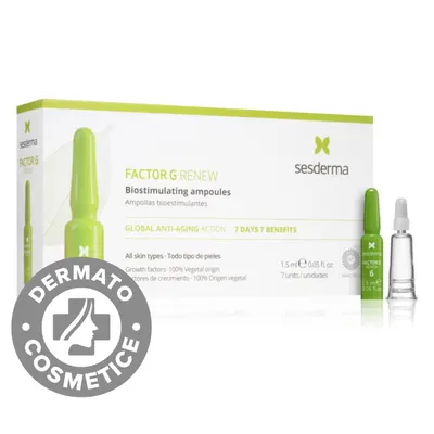 Ser revitalizant pentru intinerirea pielii Factor G Renew, 7 x 1.5ml, Sesderma