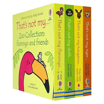 Usborne Touchy-Feely Thats not My Zoo Collection Set 2: Flamingo and Friends 4 Books Collection Set