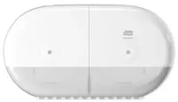 Dispenser pentru hârtie igienică Tork - SmartOne, dublu, T9, 40.6 x 16.4 x 23 cm, alb