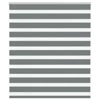 vidaXL Jaluzea tip zebra gri închis lățime țesătură 130,9 cm poliester
