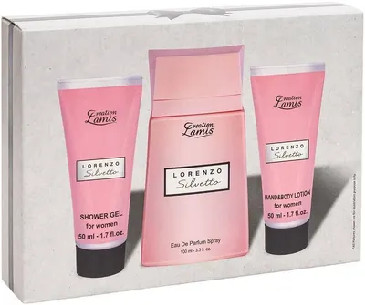 Creation Lamis Set Lorenzo Silvetto - Apă de parfum, Gel de duș și Loțiune, 100 + 2 х 50 ml