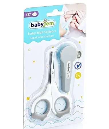 Forfecuta BabyJem pentru bebelusi cu suport protectie Gri