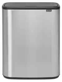 Coș de gunoi Brabantia - Bo Touch, 60 l, oțel mat rezistent la amprente