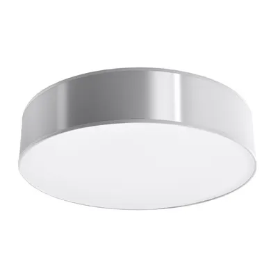 Plafonieră argintie ø 55 cm Atis – Sollux