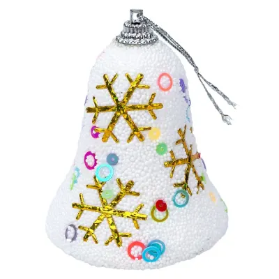 Clopoței decorativi Crăciun cu fulgi (set 4 buc) - Default Title