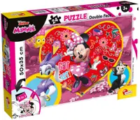 Puzzle cu două fețe Lisciani de colorat din 24 piese - Minnie Mouse