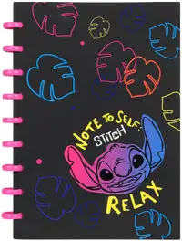 Caiet cu spirală Cool Pack Disney - Stitch Relax, B5, 100 foi, pătrate
