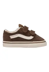 Tenisi din piele intoarsa cu velcro Old Skool V Cozy