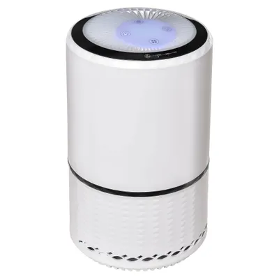 HOMCOM Purificator de Aer cu Filtru HEPA 3 Viteze Φ20x32 cm pentru Curatarea Aerului in Casa si Birou | Aosom Romania