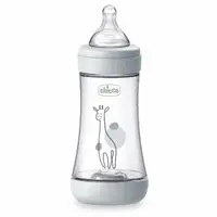 Biberon Chicco Perfect5 240ml, biofunctional, anti-colici, tetina silicon, flux mediu, unisex, 2luni