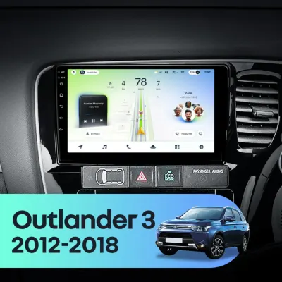 Navigatie Auto Teyes CC4L DTS Mitsubishi Outlander 3 2012-2018 6+64GB 9" QLED Qualcomm 2Ghz, Android 4G Bluetooth 5.1 DSP