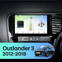 Navigatie Auto Teyes CC4L DTS Mitsubishi Outlander 3 2012-2018 6+64GB 9" QLED Qualcomm 2Ghz, Android 4G Bluetooth 5.1 DSP
