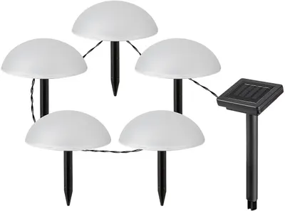 Lampă solară LED Rabalux - Treppio 77008, IP44, 1 W, DC 1.2 V, 2 lm, 4000 K, neagră