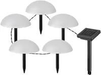 Lampă solară LED Rabalux - Treppio 77008, IP44, 1 W, DC 1.2 V, 2 lm, 4000 K, neagră