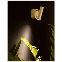 Plafoniera CLIP Satin Brass Aluminiu, Rotating Adjustable LED Philips 3 Wat Intrerupator On/Off 190Lm 3000K IP20