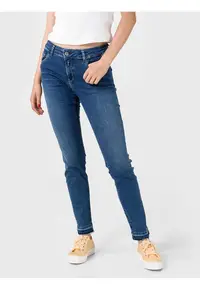 Blugi albastri slim fit pentru femei Faaby