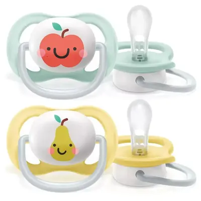 Set 2 suzete silicon Avent Ultra Air 0-6 luni Mar si Para