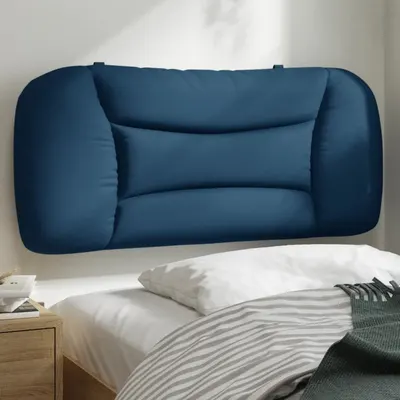 vidaXL Pernă pentru tăblie de pat, Hvar, albastru, 80 cm, material textil