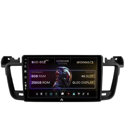 Navigatie Peugeot 508 (2010-2018), Android, Z-Octacore 8GB RAM + 256GB ROM, 9 Inch - AD-BGZ9008+AD-BGRKIT264