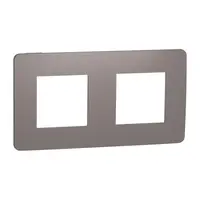 Placa ornament, Unica Studio Colsau, doua module, chocolate