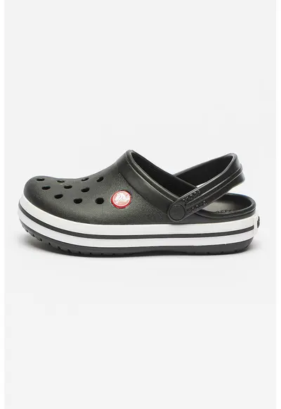 Saboti slingback cu model uni - Negru