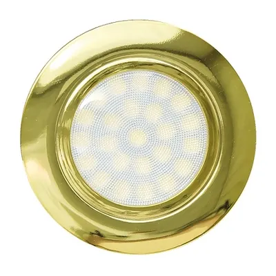 Spot LED incastrabil, rotund, SMD2835, 4W, lumina neutra, corp auriu, IP44