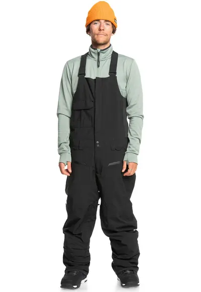 Salopeta impermeabila cu buzunare multiple - pentru schi Utility - Negru