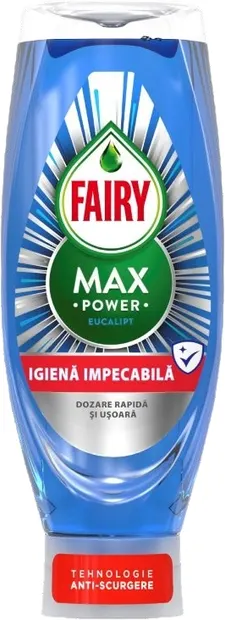 Detergent pentru vase Fairy - Max Power Hygiene, 730 ml