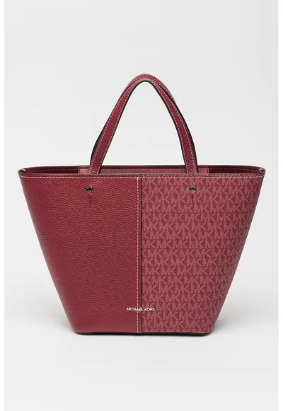 Geanta tote cu monograma Flora - Violet tyrian