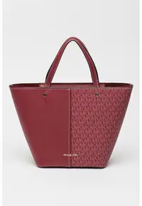 Geanta tote cu monograma Flora - Violet tyrian