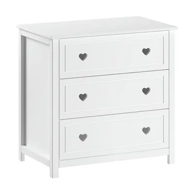 Comodă de copii albă 90x89x57 cm Amori – Vipack