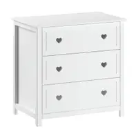 Comodă de copii albă 90x89x57 cm Amori – Vipack
