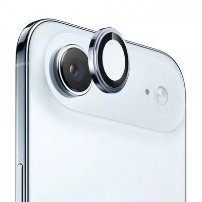 Folie de protectie Camera Spate Blueo Sapphire Crystal pentru Apple iPhone 17 Air, Sticla Securizata, Bleu