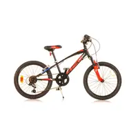 Bicicleta copii, Dino Bikes, Mountain Bike, Sport Rosu, Cu 6 viteze si suspensie, 20 inch, Pana la 130 cm
