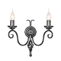 Aplica Harlech 2 Light Wall Light – Black