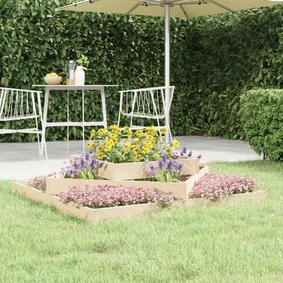 Gossi jardiniera, 112x112x27 cm, lemn masiv de pin
